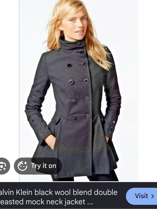 Calvin Klein Jackets & Blazers - Calvin Klein Pleaded Peacoat 💜